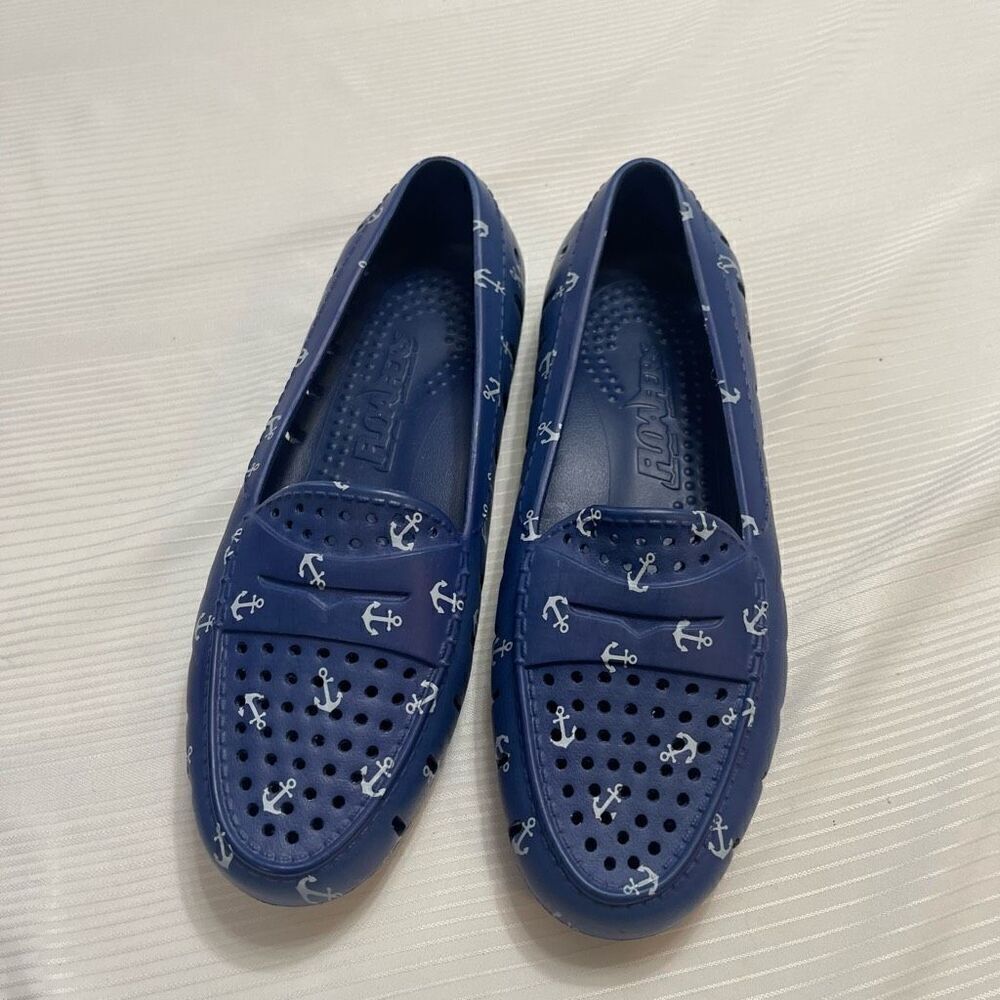 Floaters Posh Driver Women’s Anchor Loafers Size 8